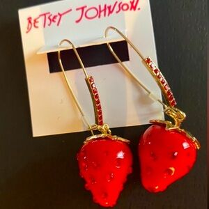Betsey Johnson Strawberry earrings